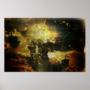 Steampunk Himmel Poster