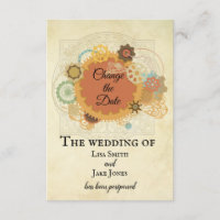 Steampunk Hochzeit ändern das Datum der Industrial