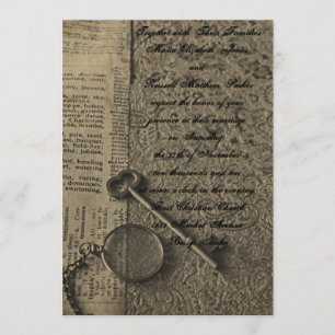 Steampunk Hochzeit Einladungen