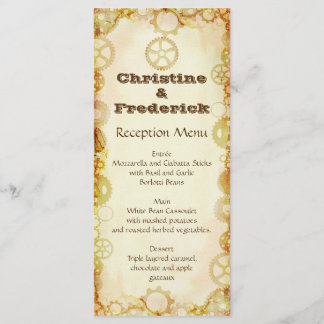 Steampunk Hochzeit, Menü und Programm