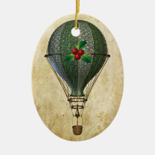 Steampunk Hot Air Ballon Ornament (Vorne)