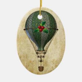 Steampunk Hot Air Ballon Personalisierte Ornament