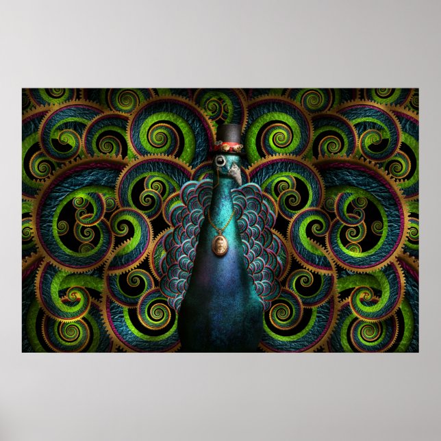Steampunk - Hübsch als Pfau Poster (Vorne)
