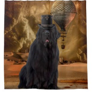 Steampunk Hundeduschvorhang Duschvorhang