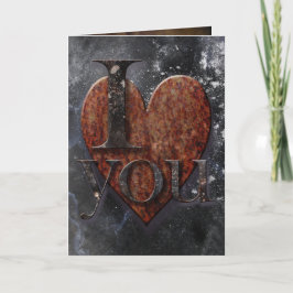 Steampunk I Liebe You Valentine Feiertagskarte