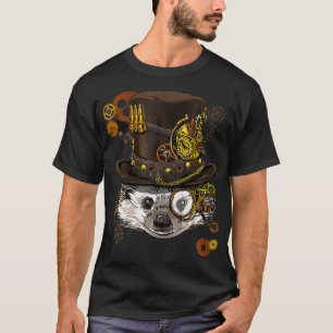 Steampunk Igel Steampunk Animal Lovers T-Shirt