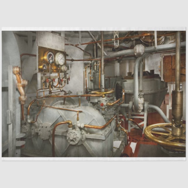 Steampunk - Im Motor Seidenpapier (Vorderseite)