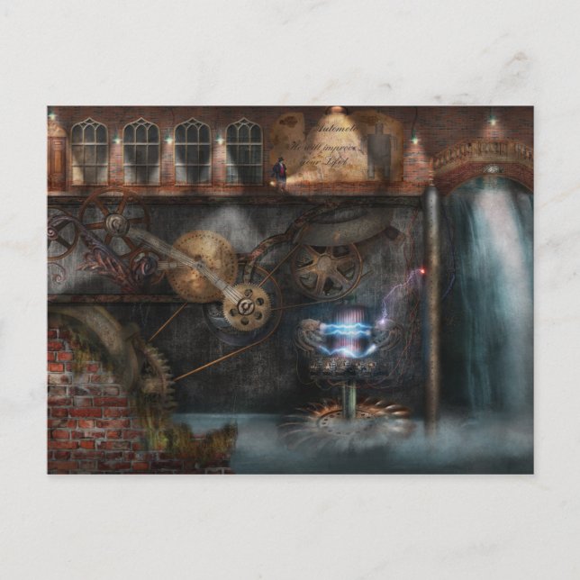 Steampunk - Industriegesellschaft Postkarte (Vorderseite)