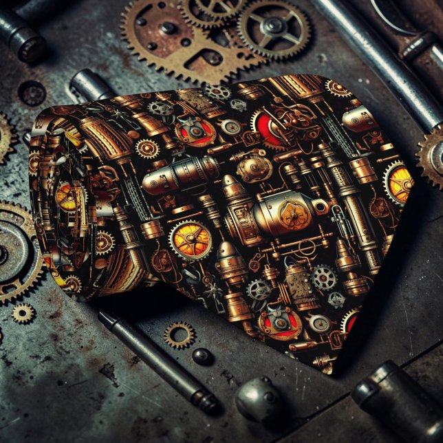 Steampunk Industrielle Maßgeschneiderte Krawatte (Von Creator hochgeladen)