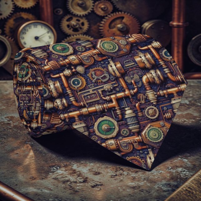 Steampunk Industrielle Maßgeschneiderte Krawatte (Von Creator hochgeladen)