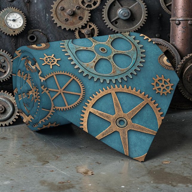 Steampunk Industrielle Maßgeschneiderte Krawatte (Von Creator hochgeladen)