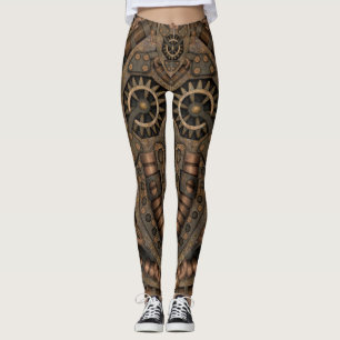 Steampunk industrielles Vintages Uhrwerk Leggings