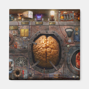 Steampunk - Informationsüberflutung Magnet