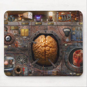 Steampunk - Informationsüberlastung Mousepad