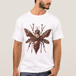 Steampunk-Insekten-Design-T-Shirt T-Shirt