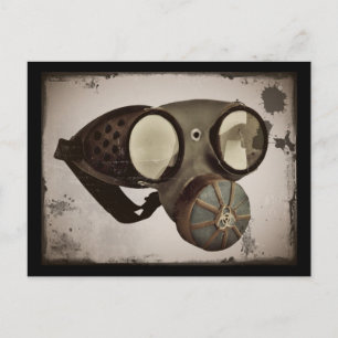 Steampunk-Inspirierte Brille Postkarte