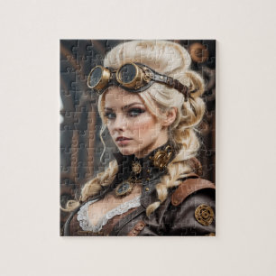 Steampunk-Inspiriertes Grafisches Puzzle