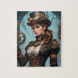 Steampunk-Inspiriertes Grafisches Puzzle