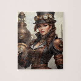 Steampunk-Inspiriertes Grafisches Puzzle