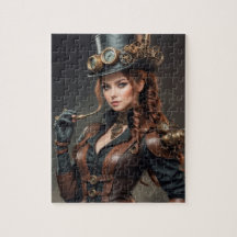 Steampunk-Inspiriertes Grafisches Puzzle