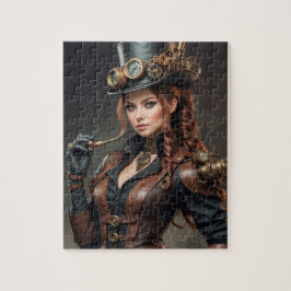 Steampunk-Inspiriertes Grafisches Puzzle