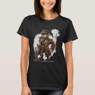 Steampunk Inventor Retro Scifi Mechanical Gear Cos T-Shirt