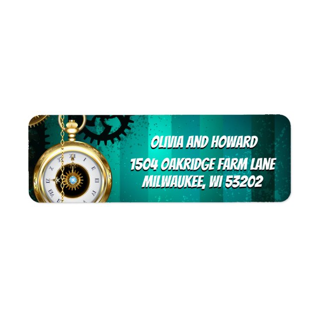 Steampunk Jewelry Watch, wir haben Green Backgroun (Vorne)