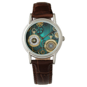 Steampunk Jewelry Watch, wir haben Green Backgroun Armbanduhr