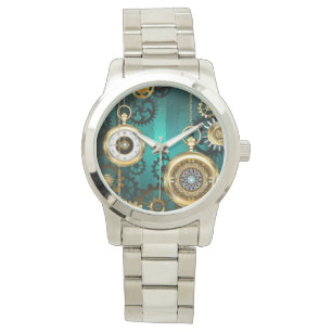 Steampunk Jewelry Watch, wir haben Green Backgroun Armbanduhr
