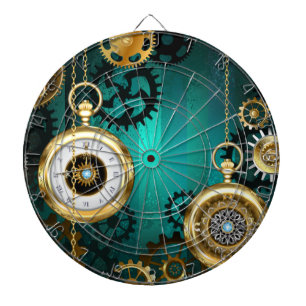 Steampunk Jewelry Watch, wir haben Green Backgroun Dartscheibe