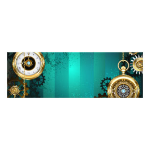 Steampunk Jewelry Watch, wir haben Green Backgroun Fotodruck