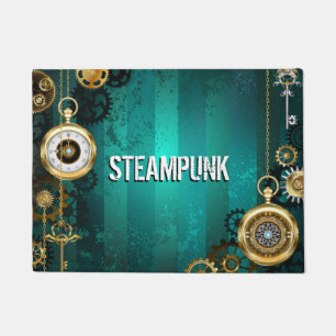 Steampunk Jewelry Watch, wir haben Green Backgroun Fußmatte