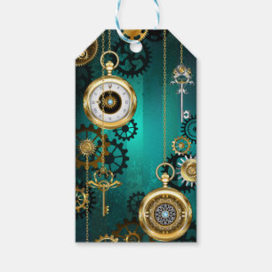 Steampunk Jewelry Watch, wir haben Green Backgroun Geschenkanhänger