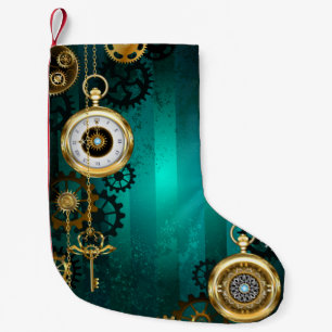 Steampunk Jewelry Watch, wir haben Green Backgroun Kleiner Weihnachtsstrumpf