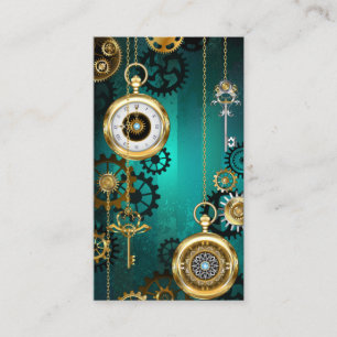 Steampunk Jewelry Watch, wir haben Green Backgroun Rabattkarte