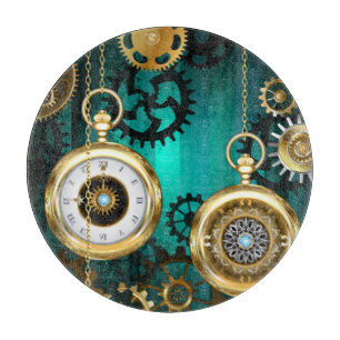Steampunk Jewelry Watch, wir haben Green Backgroun Schneidebrett