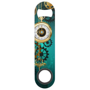 Steampunk Jewelry Watch, wir haben Green Backgroun Speed Flaschenöffner
