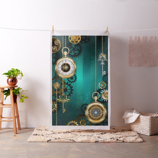 Steampunk Jewelry Watch, wir haben Green Backgroun Stoff (Beispiel)