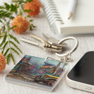 Steampunk Junk Yard Schlüsselanhänger