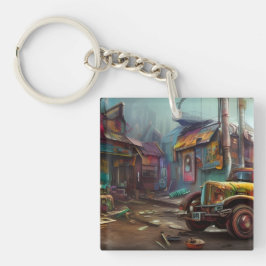 Steampunk Junk Yard Schlüsselanhänger