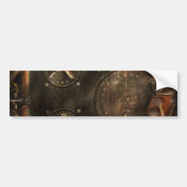 Steampunk - Karo Ihr Druck Autoaufkleber (Vorne)