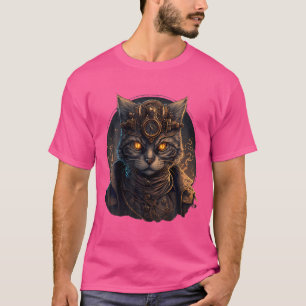 Steampunk Kat Mittelalterliches mechanisches Vikto T-Shirt