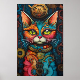 Steampunk Katze 1 von 21 Poster