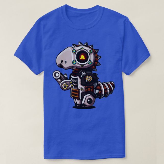 Steampunk Kawaii Dragon Robot 2 T-Shirt (Design vorne)