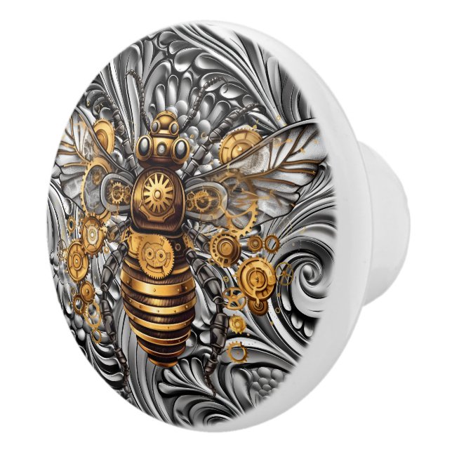 Steampunk Keramik Bee Knob Keramikknauf (Rechts)