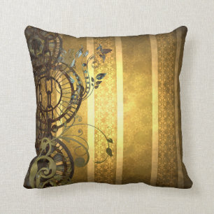 Steampunk Ketten und Blumen Kissen