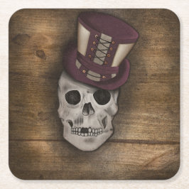 Steampunk-Kissen Rechteckiger Pappuntersetzer