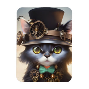Steampunk Kitten Magnet