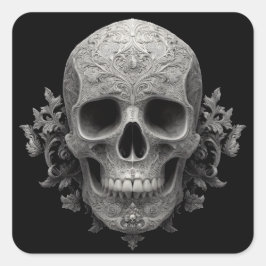 Steampunk Kitten Quadratischer Aufkleber