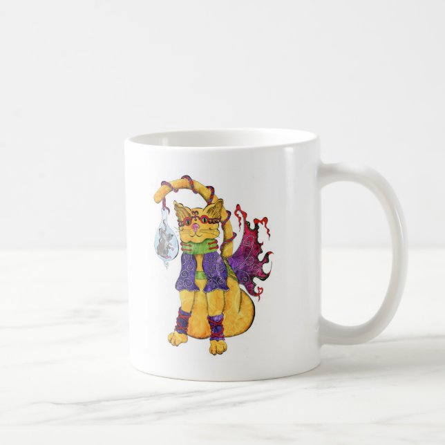Steampunk Kitty-Tasse Tasse (Rechts)